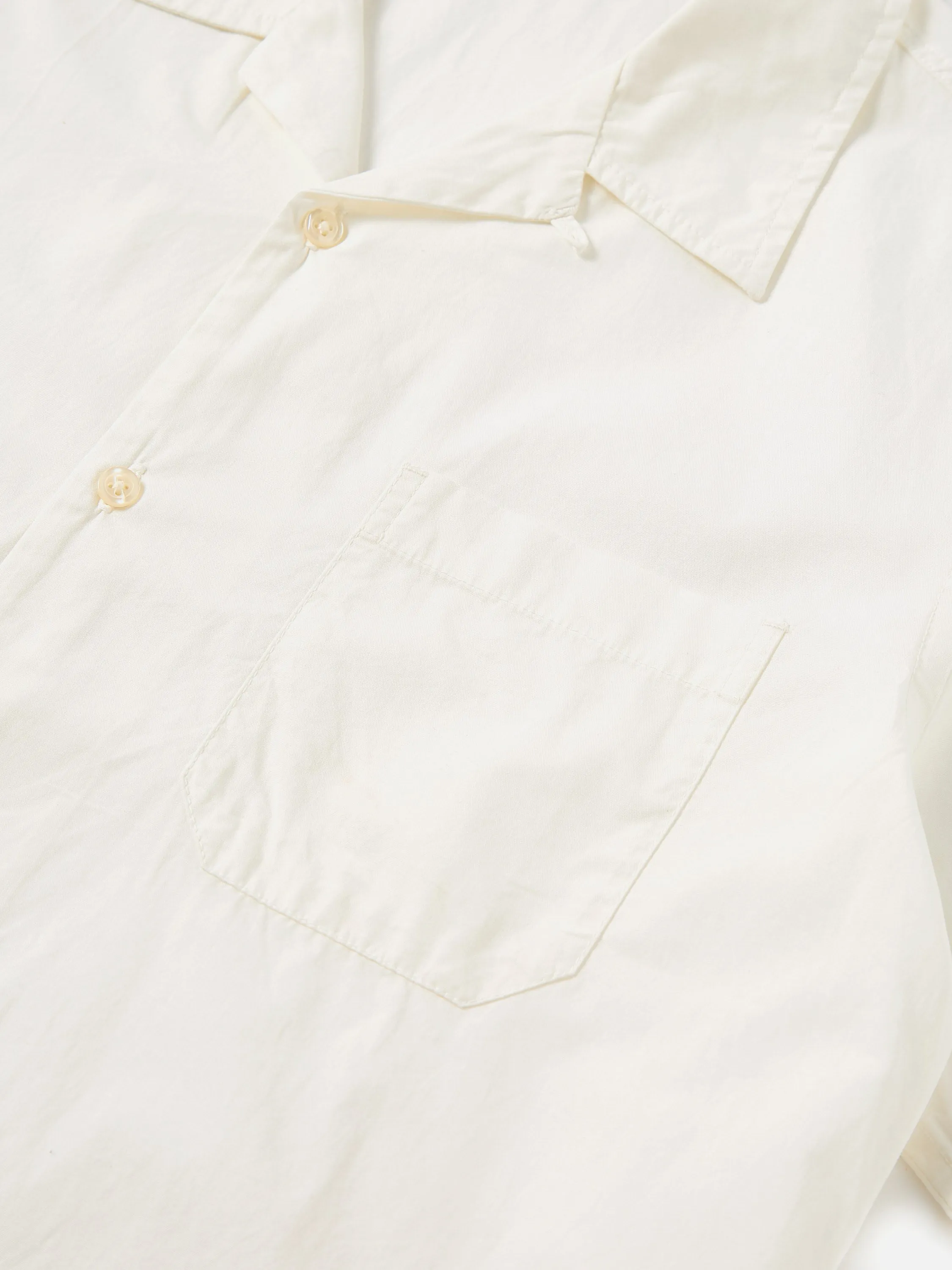 Universal Works Road Shirt in Ecru Broad Cloth sold by Universal Works product image thumbnail 4