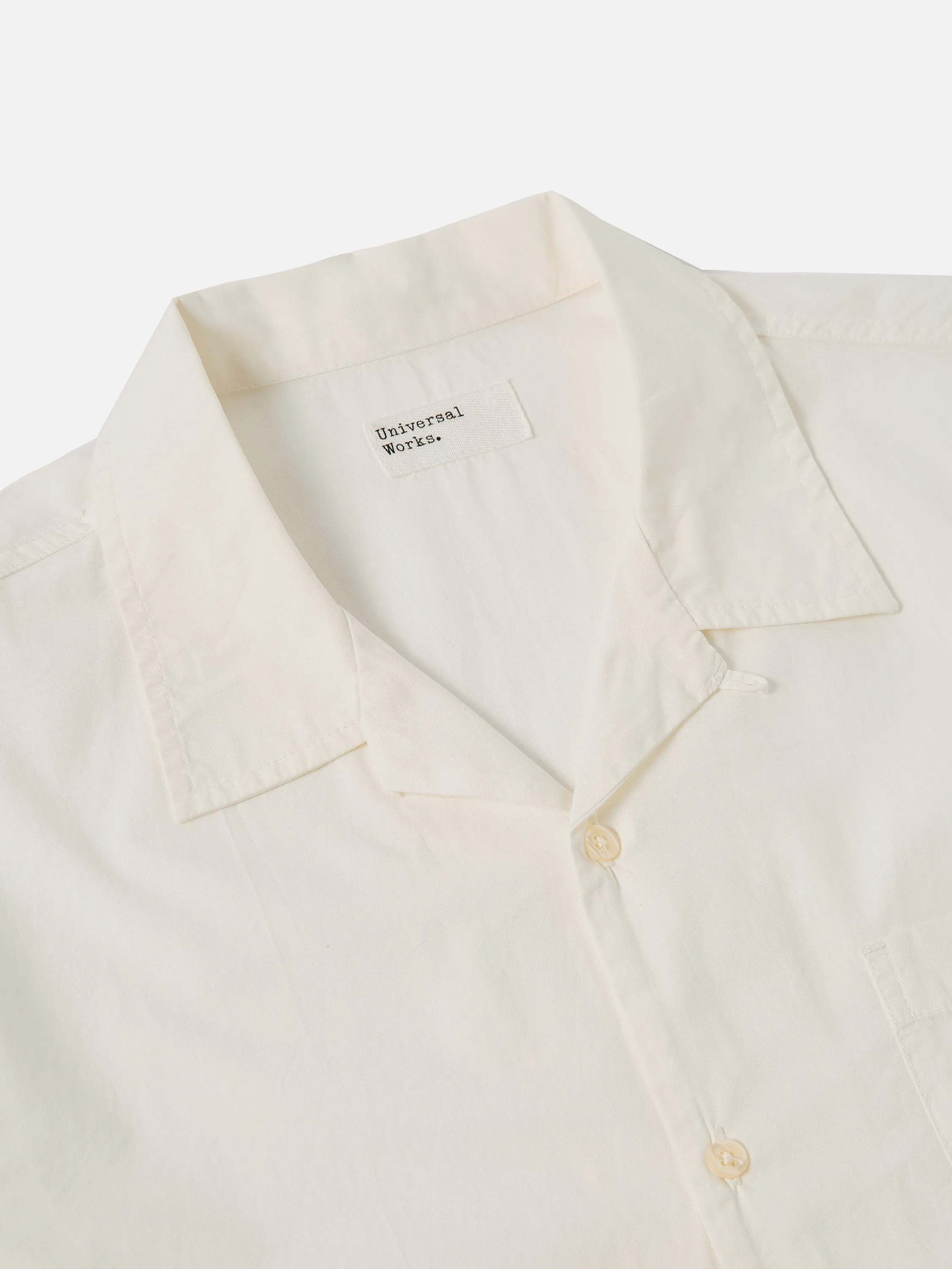 Universal Works Road Shirt in Ecru Broad Cloth sold by Universal Works product image thumbnail 3