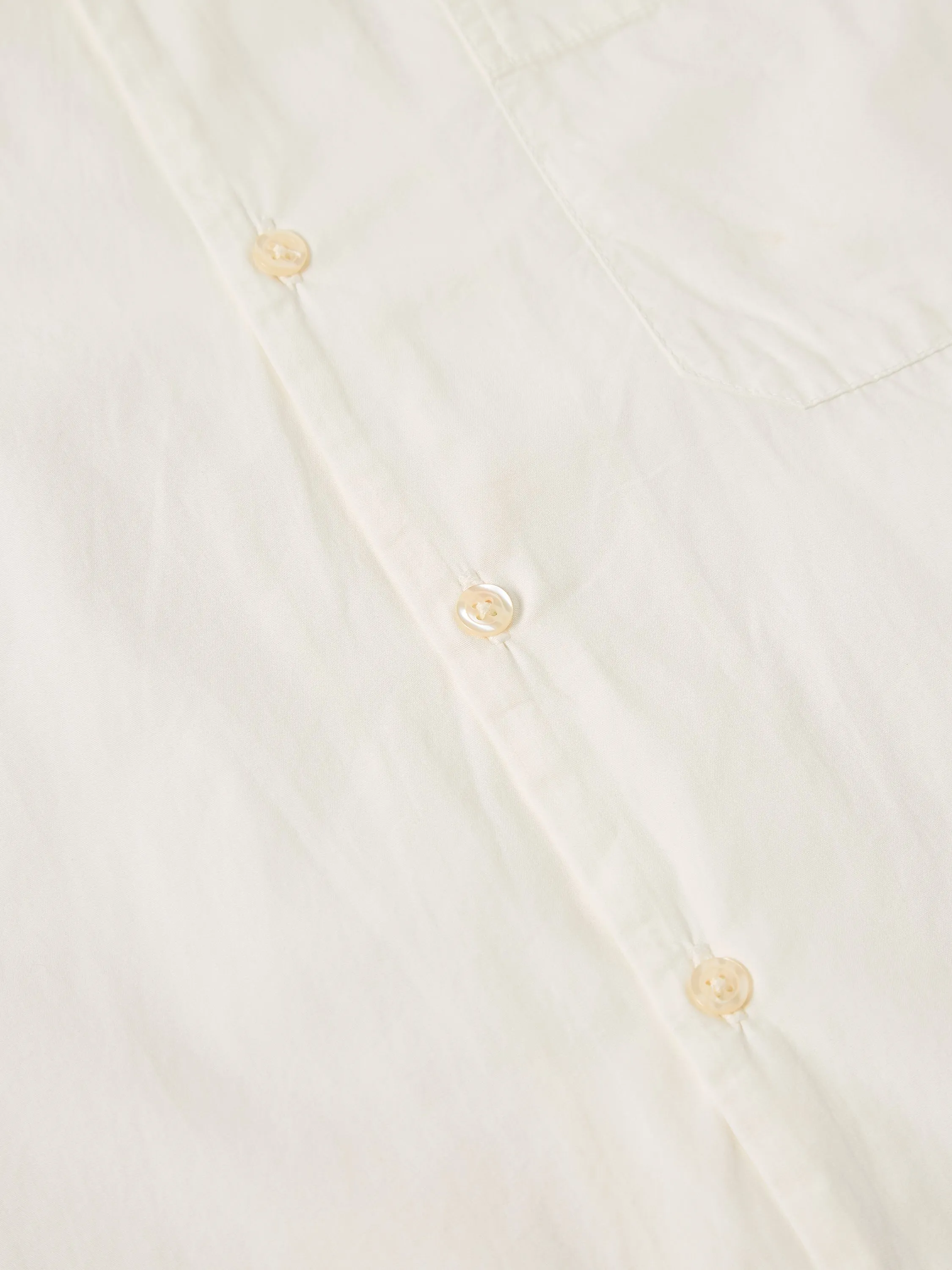 Universal Works Road Shirt in Ecru Broad Cloth sold by Universal Works product image thumbnail 5