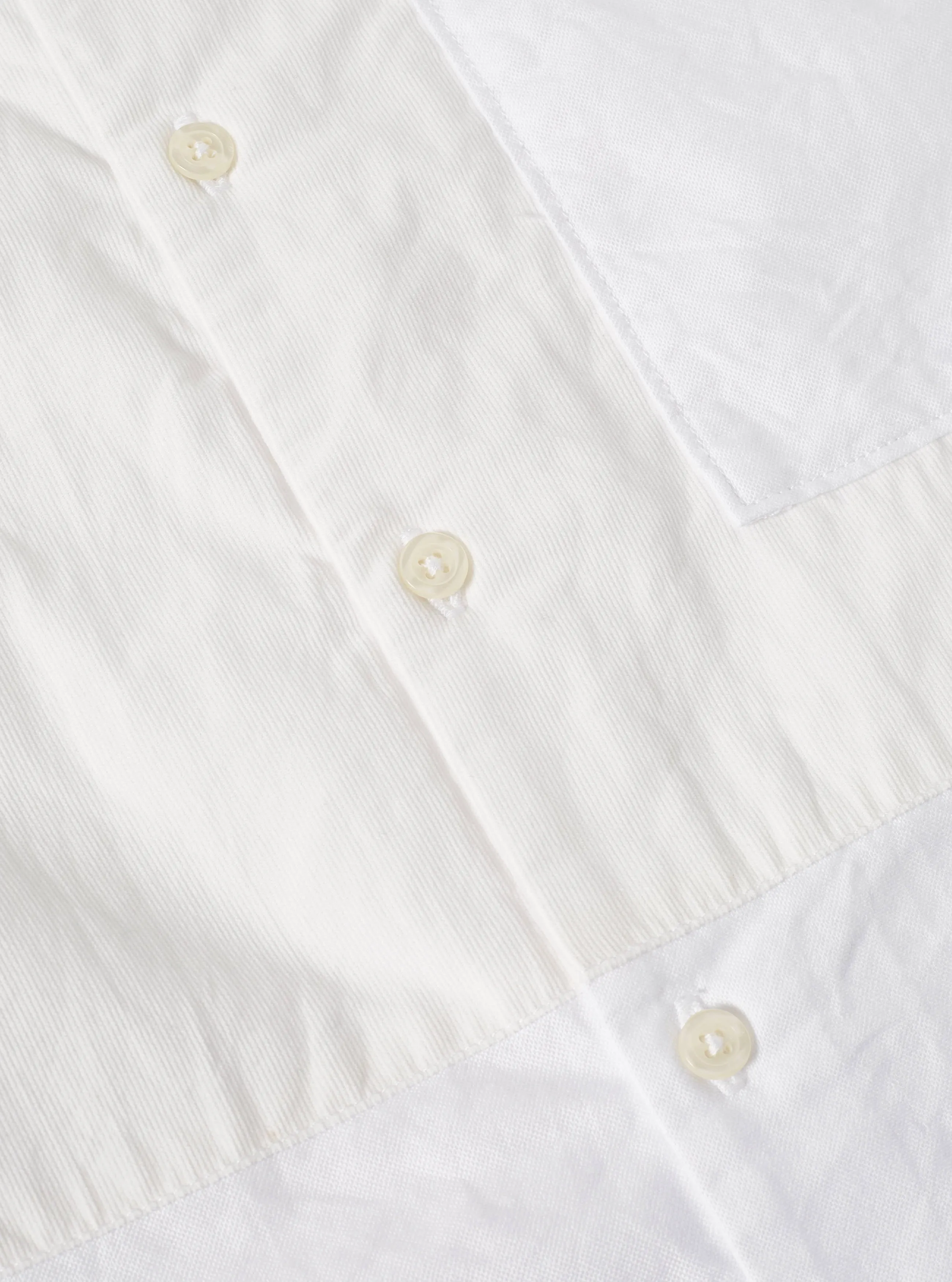 Universal Works Bib Front Shirt in White Oxford/Cord Mix sold by Universal Works product image thumbnail 5