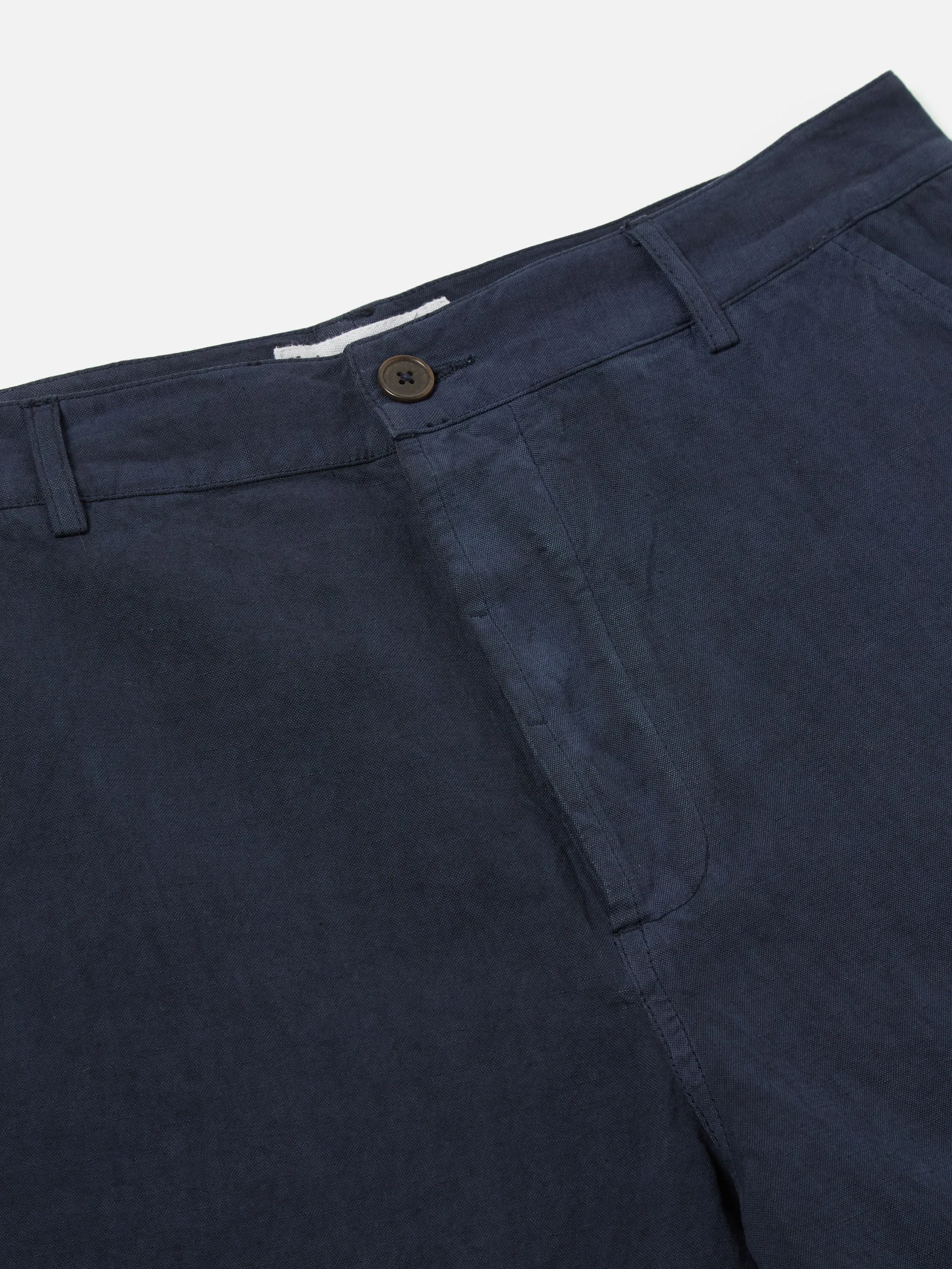 Universal Works Military Chino in Navy Linen Slub Weave sold by Universal Works product image thumbnail 4