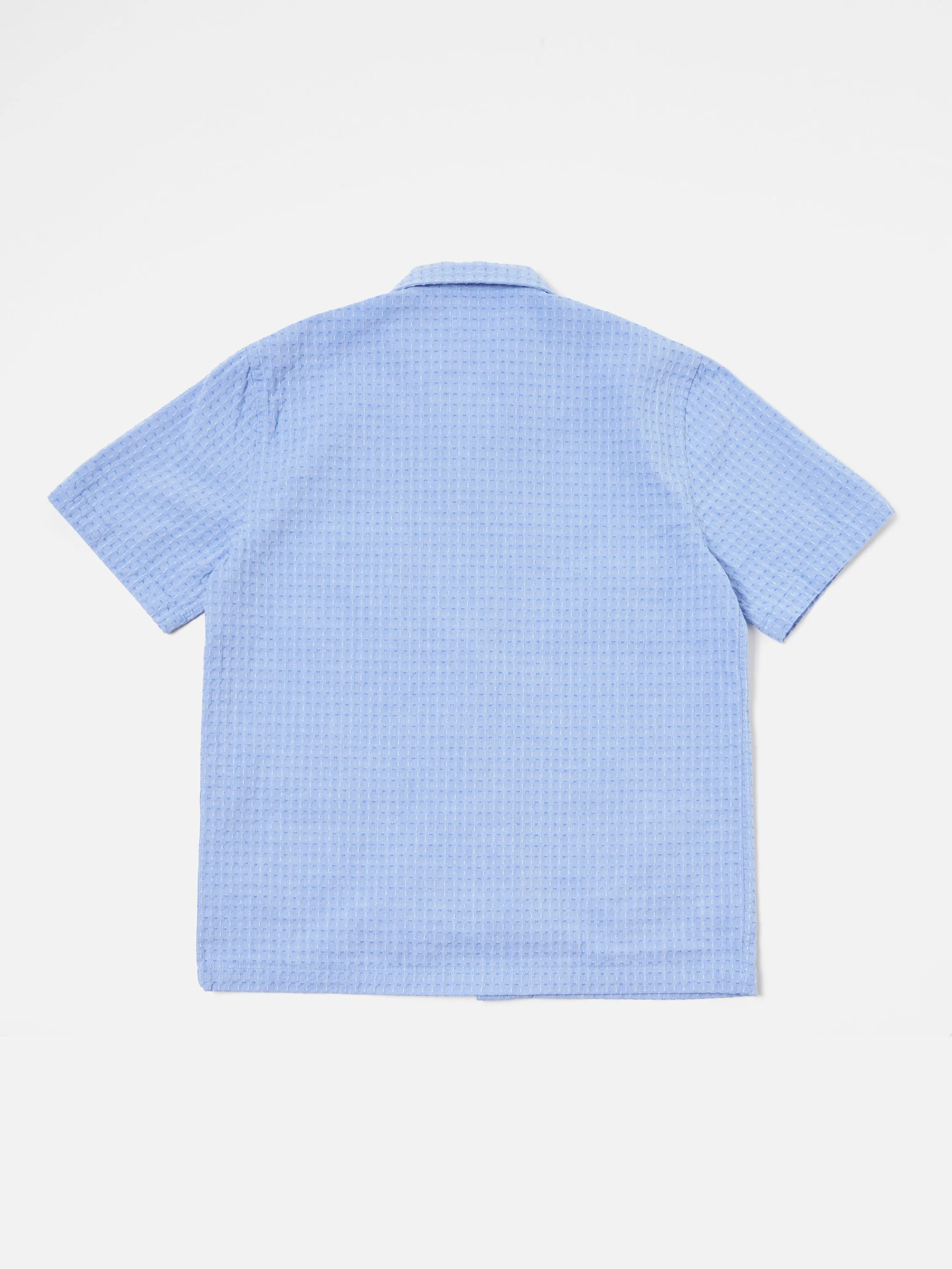 Universal Works Road Shirt in Blue Delos Back Cotton sold by Universal Works product image thumbnail 2
