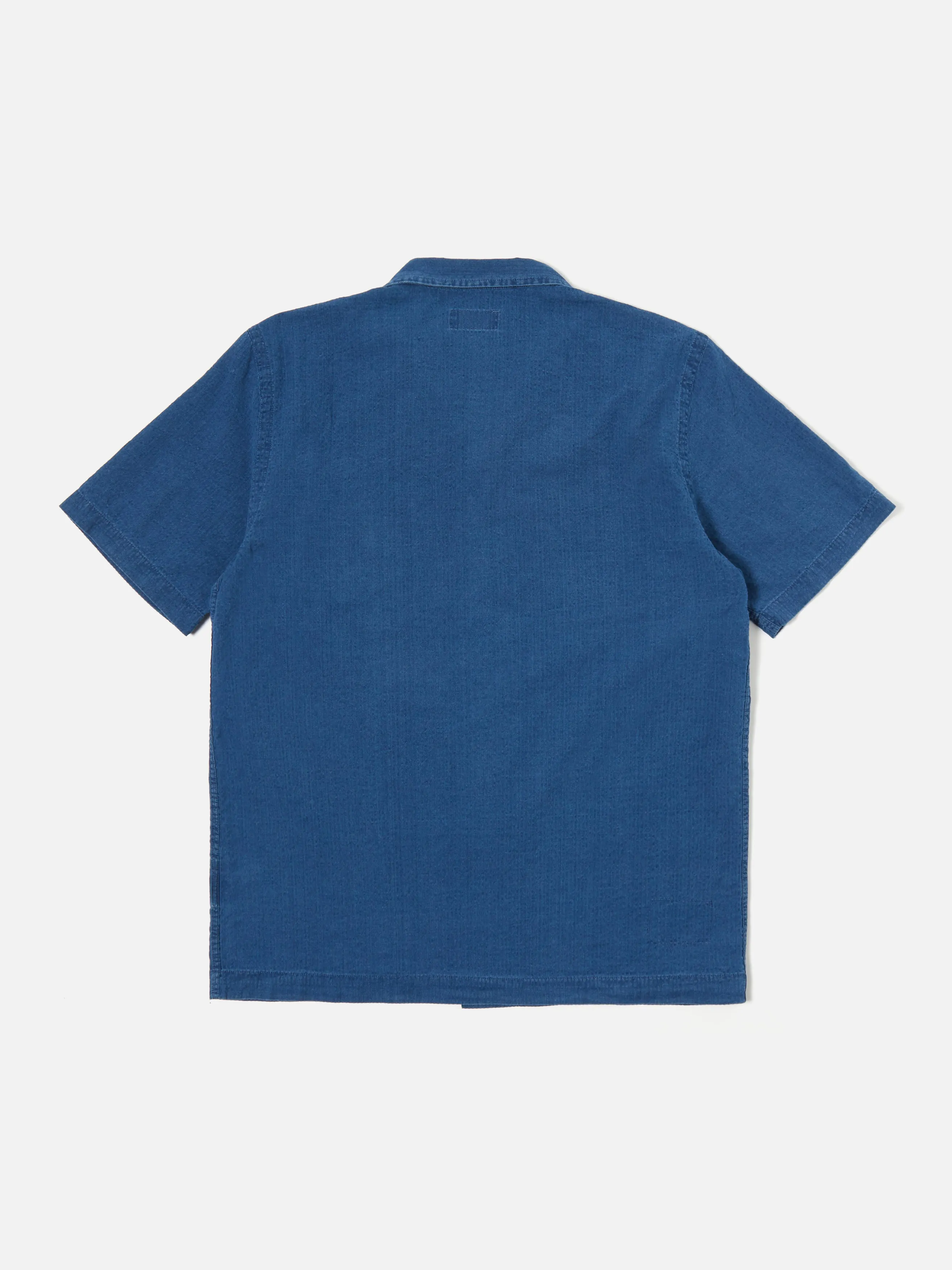 Universal Works Road Shirt in Washed Indigo Seersucker sold by Universal Works product image thumbnail 3