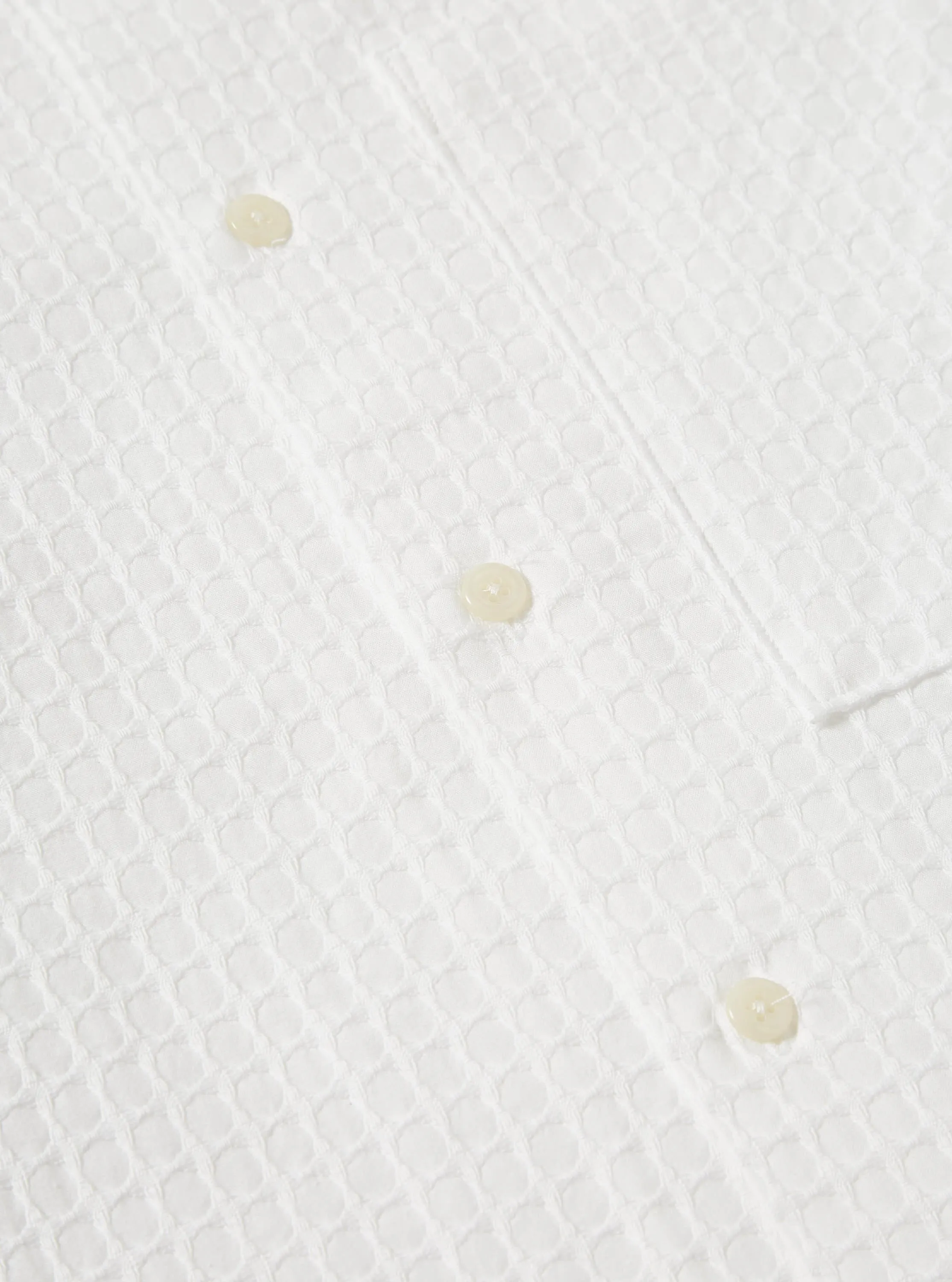 Universal Works L/S Camp Shirt II in White Delos Cotton sold by Universal Works product image thumbnail 5