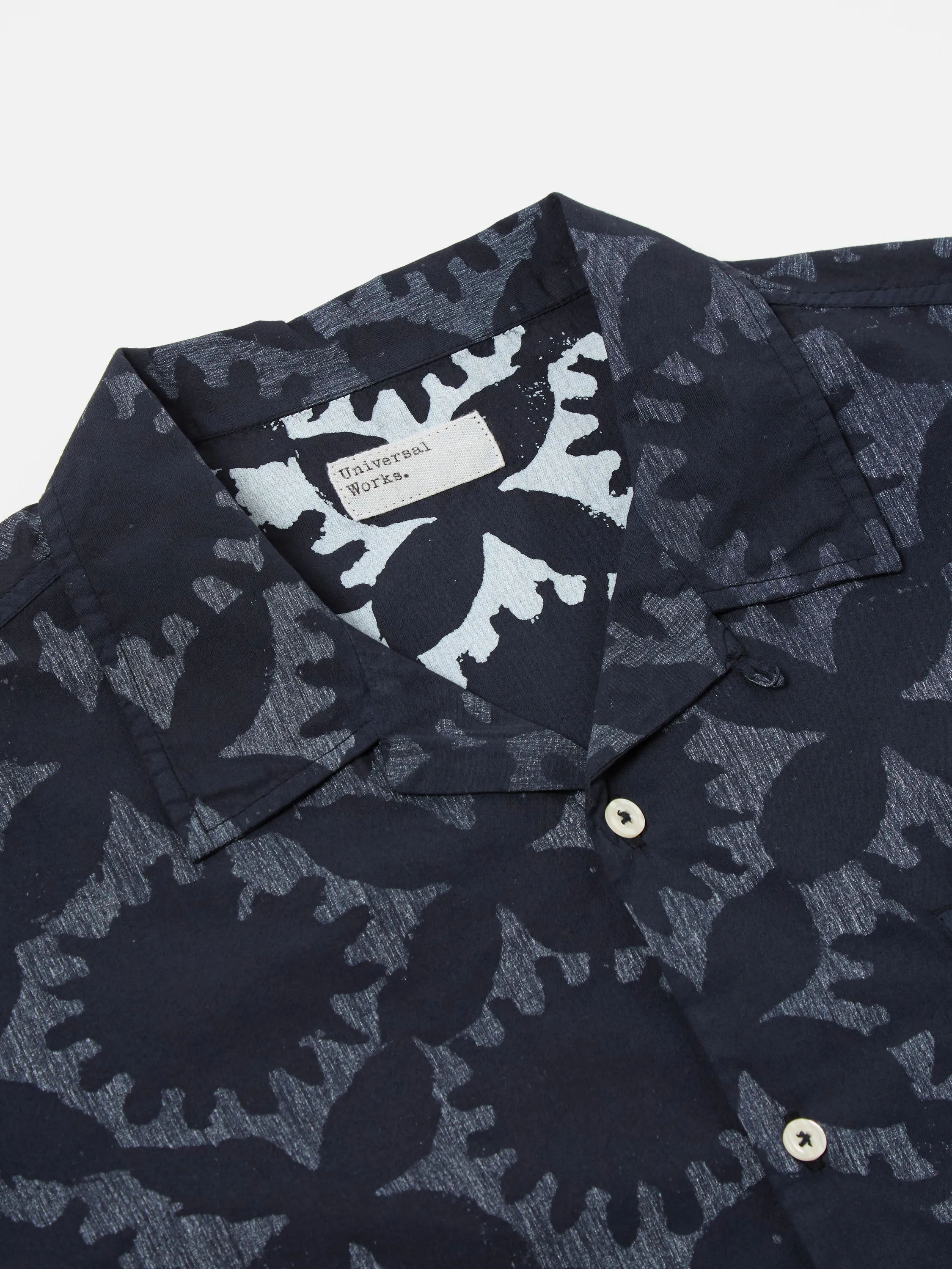 Universal Works Road Shirt in Navy Sun Print sold by Universal Works product image thumbnail 3