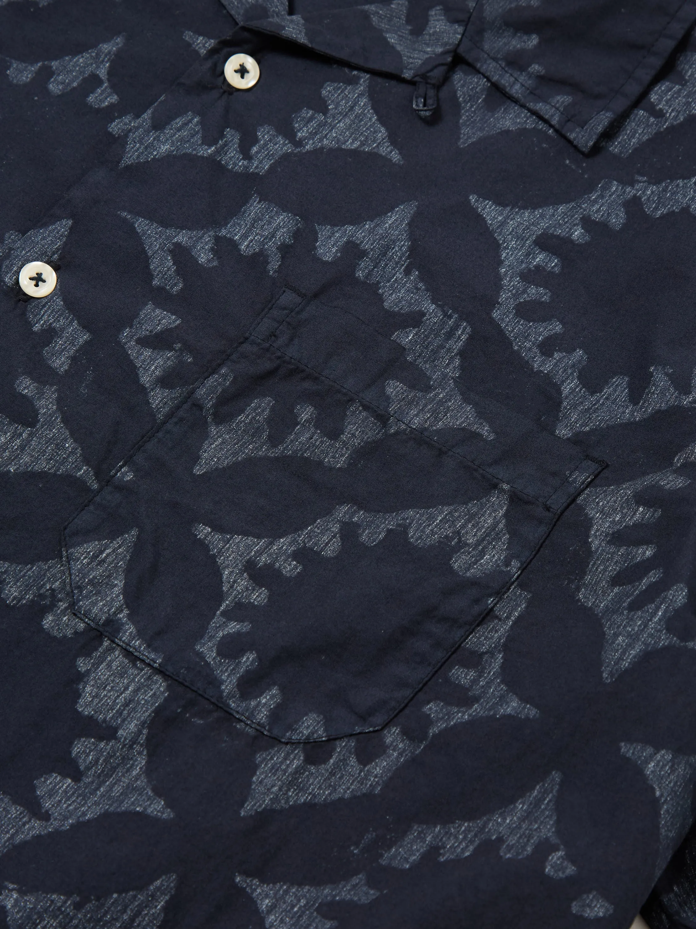 Universal Works Road Shirt in Navy Sun Print sold by Universal Works product image thumbnail 4