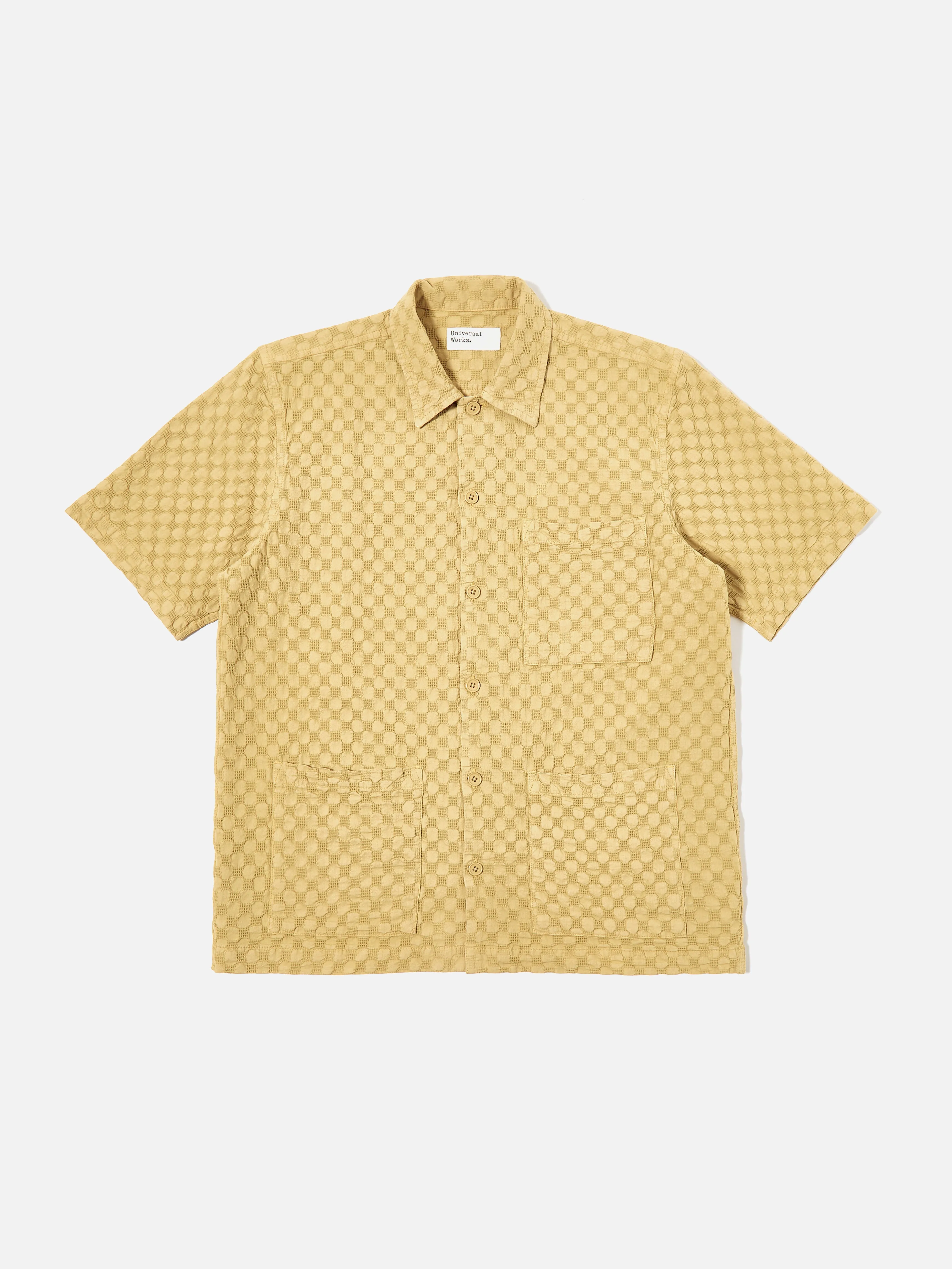 Universal Works Island Shirt in Camel Dot Waffle sold by Universal Works product image thumbnail 2