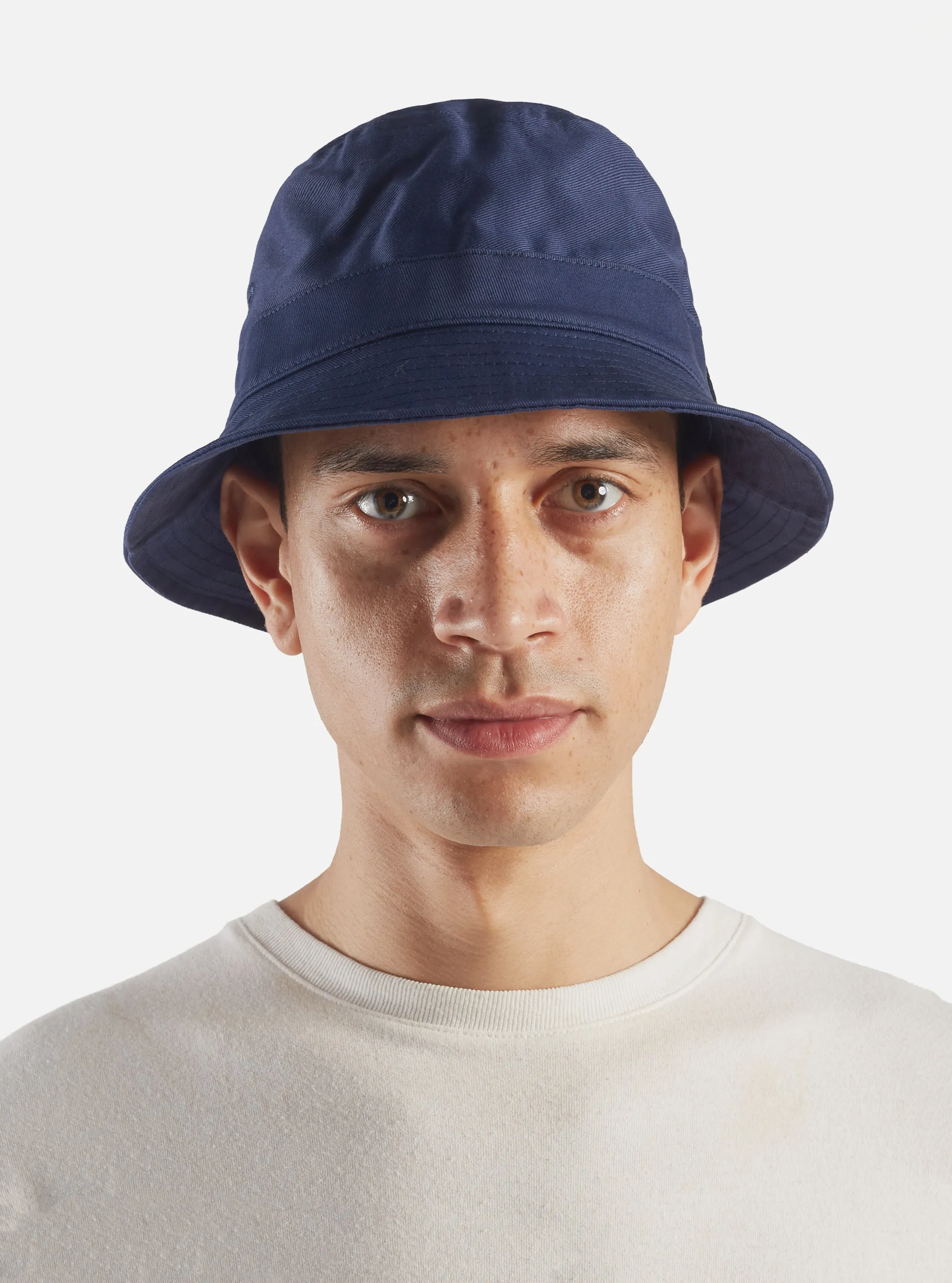 Universal Works Bucket Hat in Navy Twill Cotton sold by Universal Works product image thumbnail 5