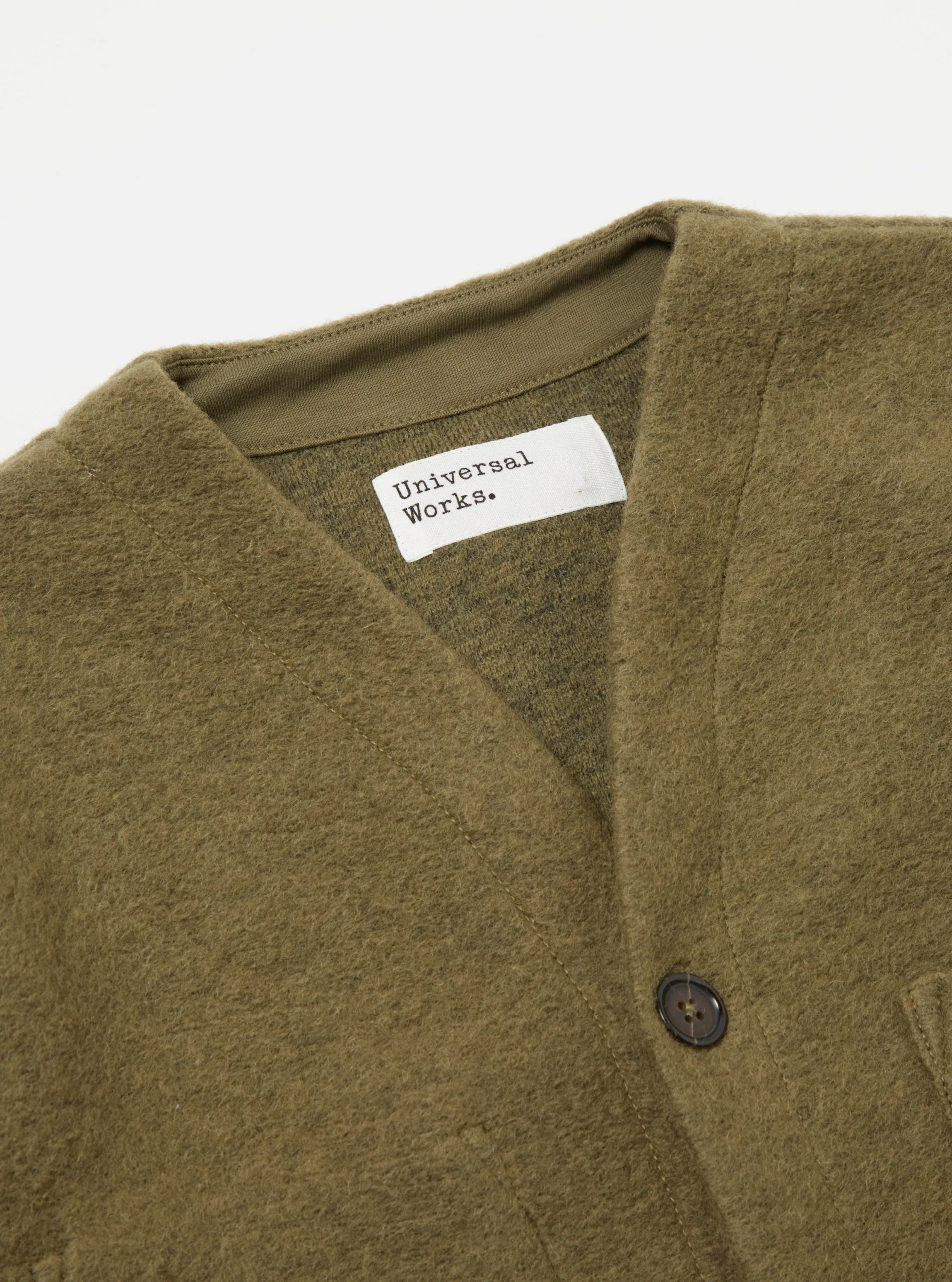 Universal Works Cardigan in Lovat Wool Fleece sold by Universal Works product image thumbnail 3