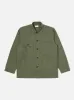 Universal Works Dockside Jacket in Olive Slub Sateen sold by Universal Works