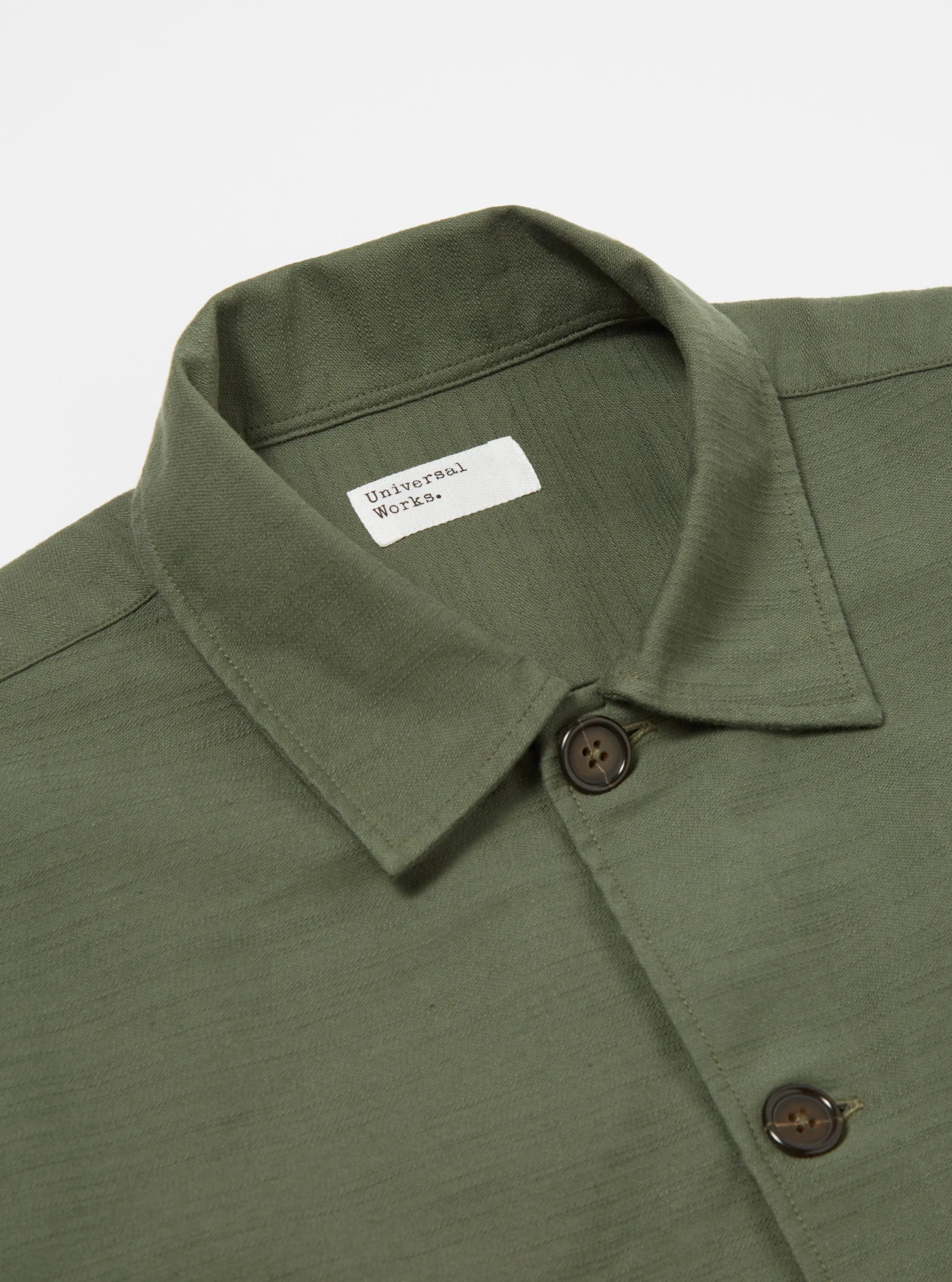 Universal Works Dockside Jacket in Olive Slub Sateen sold by Universal Works product image thumbnail 4