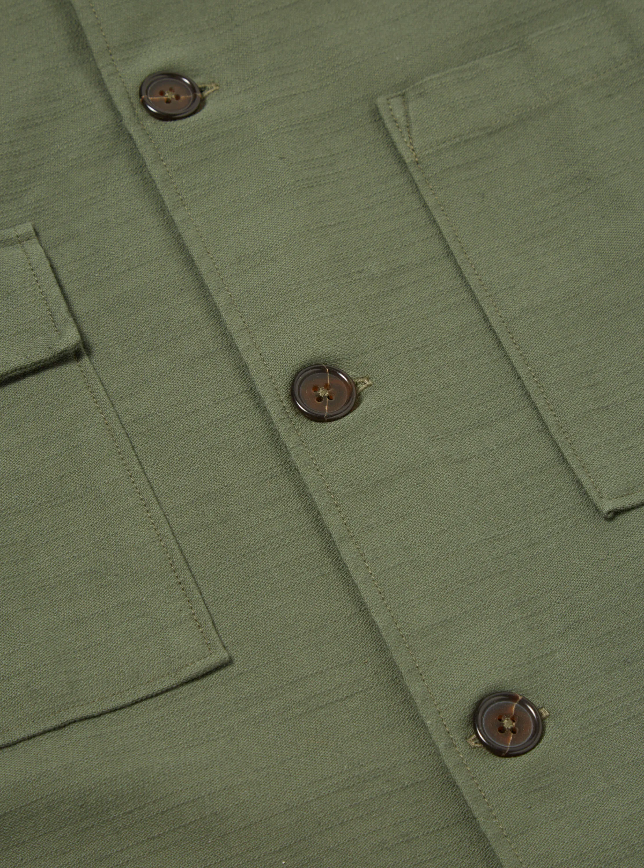 Universal Works Dockside Jacket in Olive Slub Sateen sold by Universal Works product image thumbnail 5