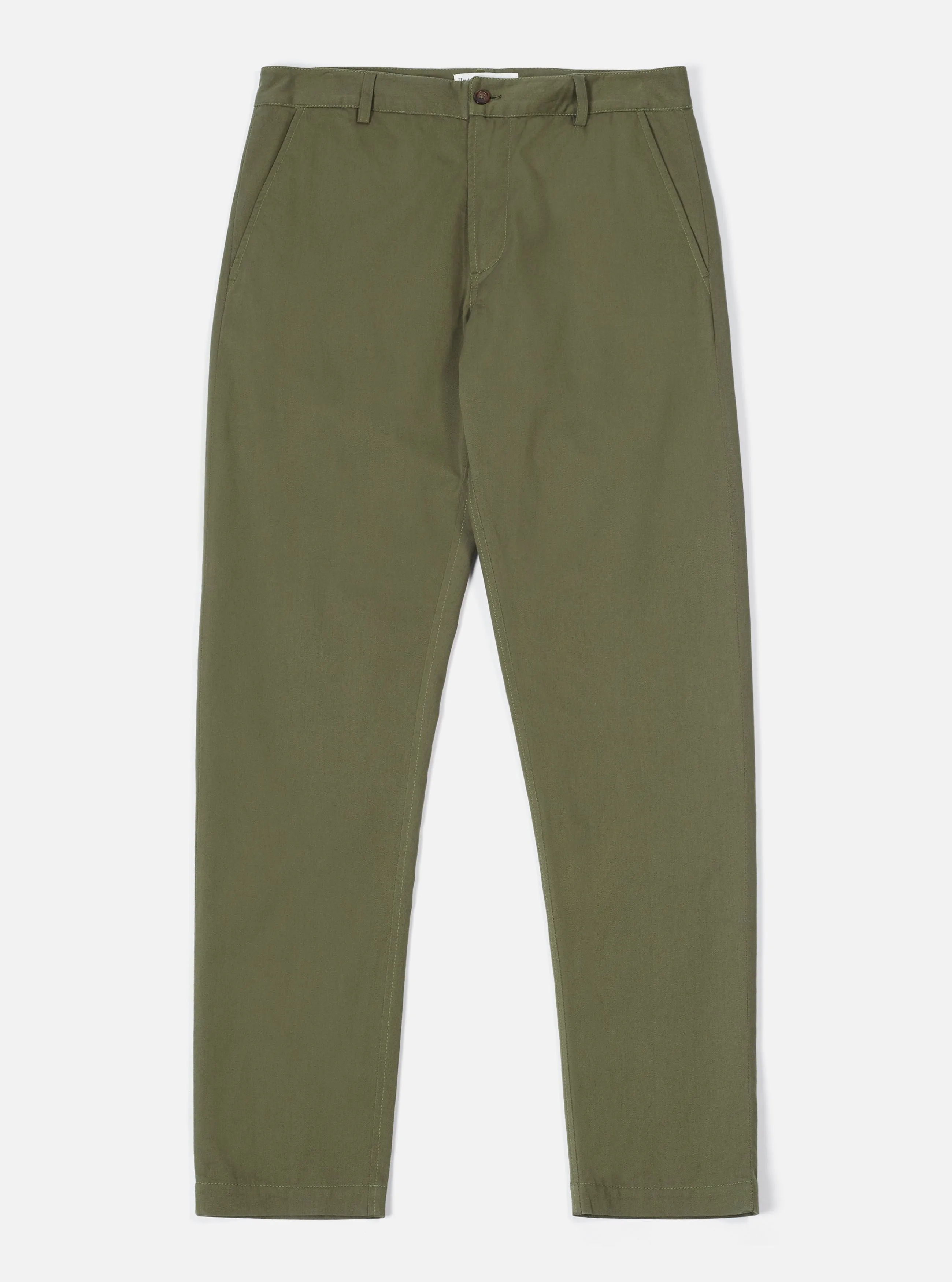 Universal Works Aston Pant in Light Olive Twill sold by Universal Works