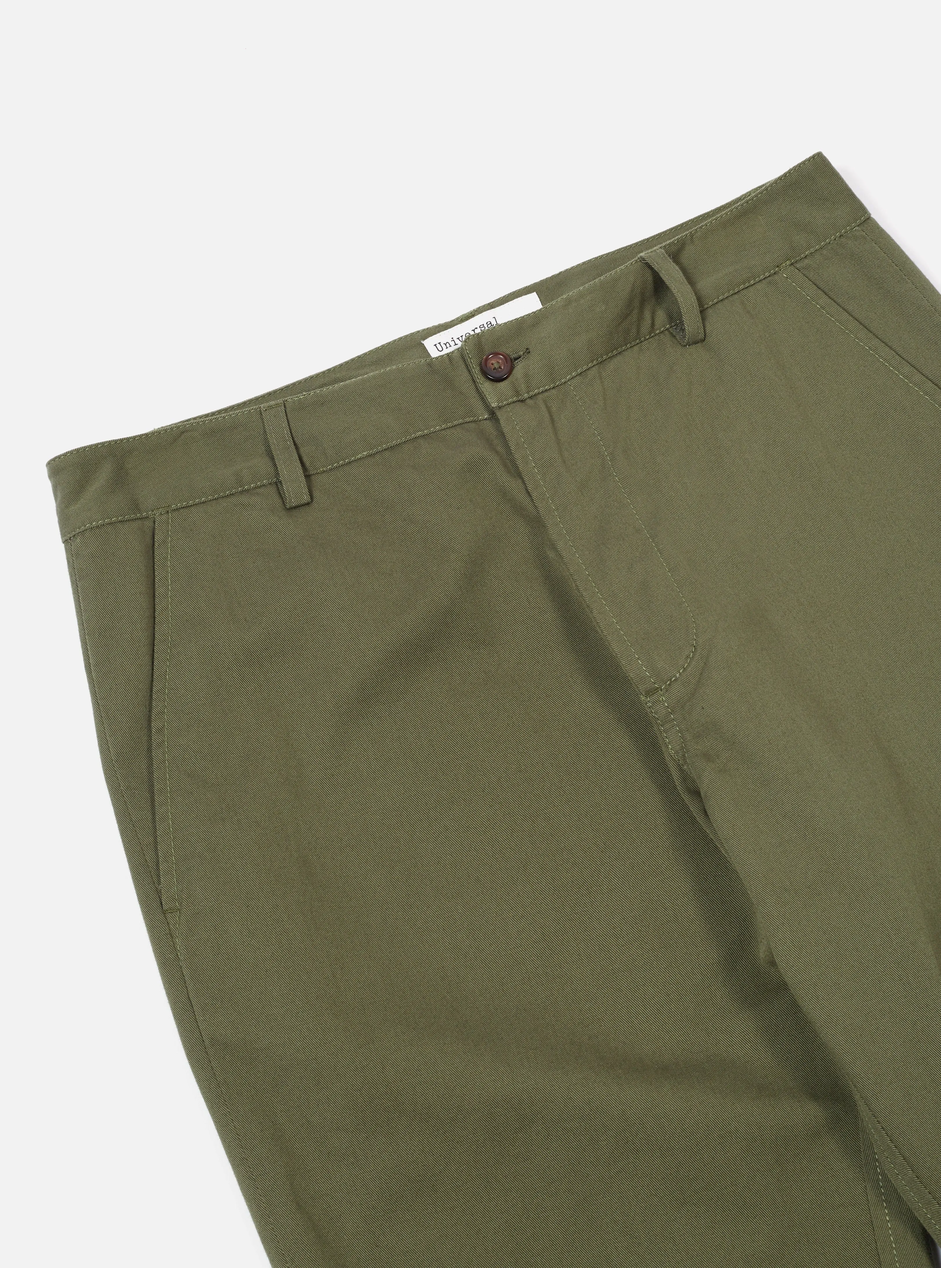 Universal Works Aston Pant in Light Olive Twill sold by Universal Works product image thumbnail 3