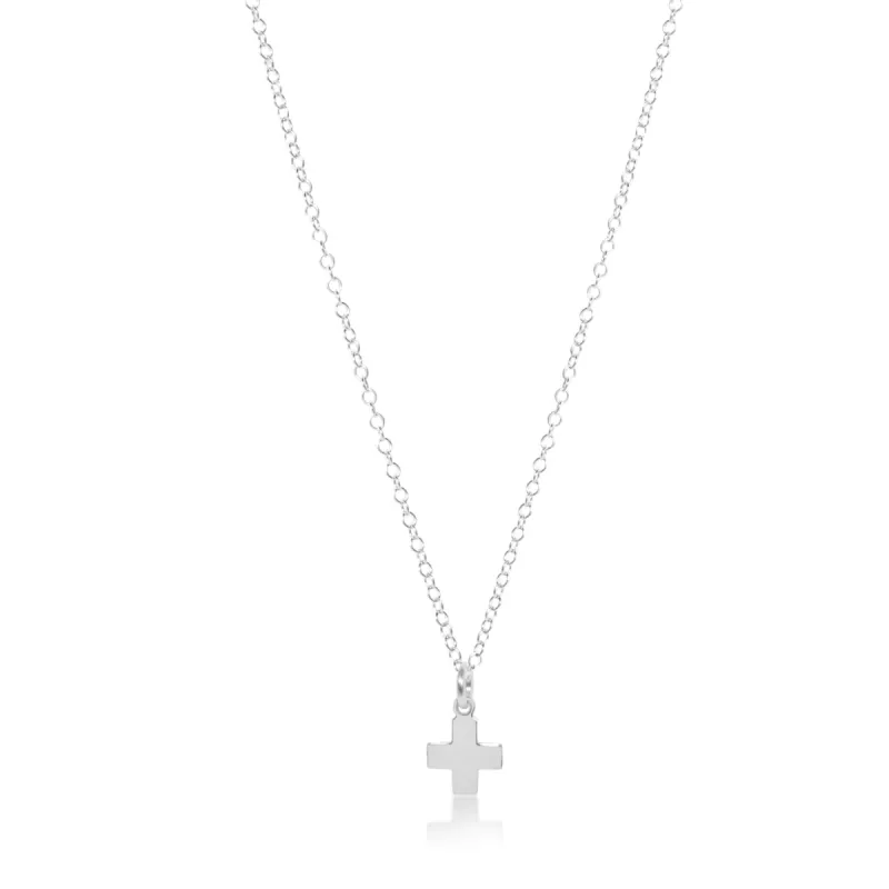 16" Necklace Sterling - Signature Cross Sterling Charm sold by enewton