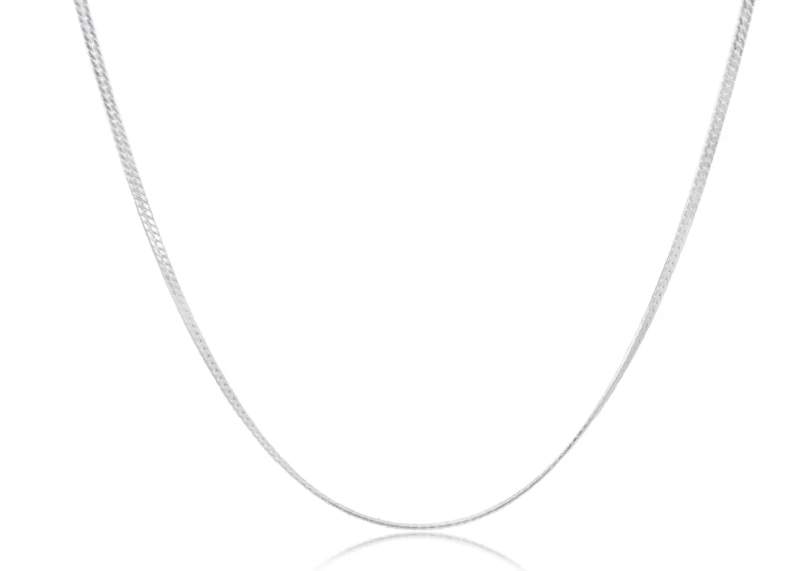 Choker Herringbone Chain - Sterling sold by enewton