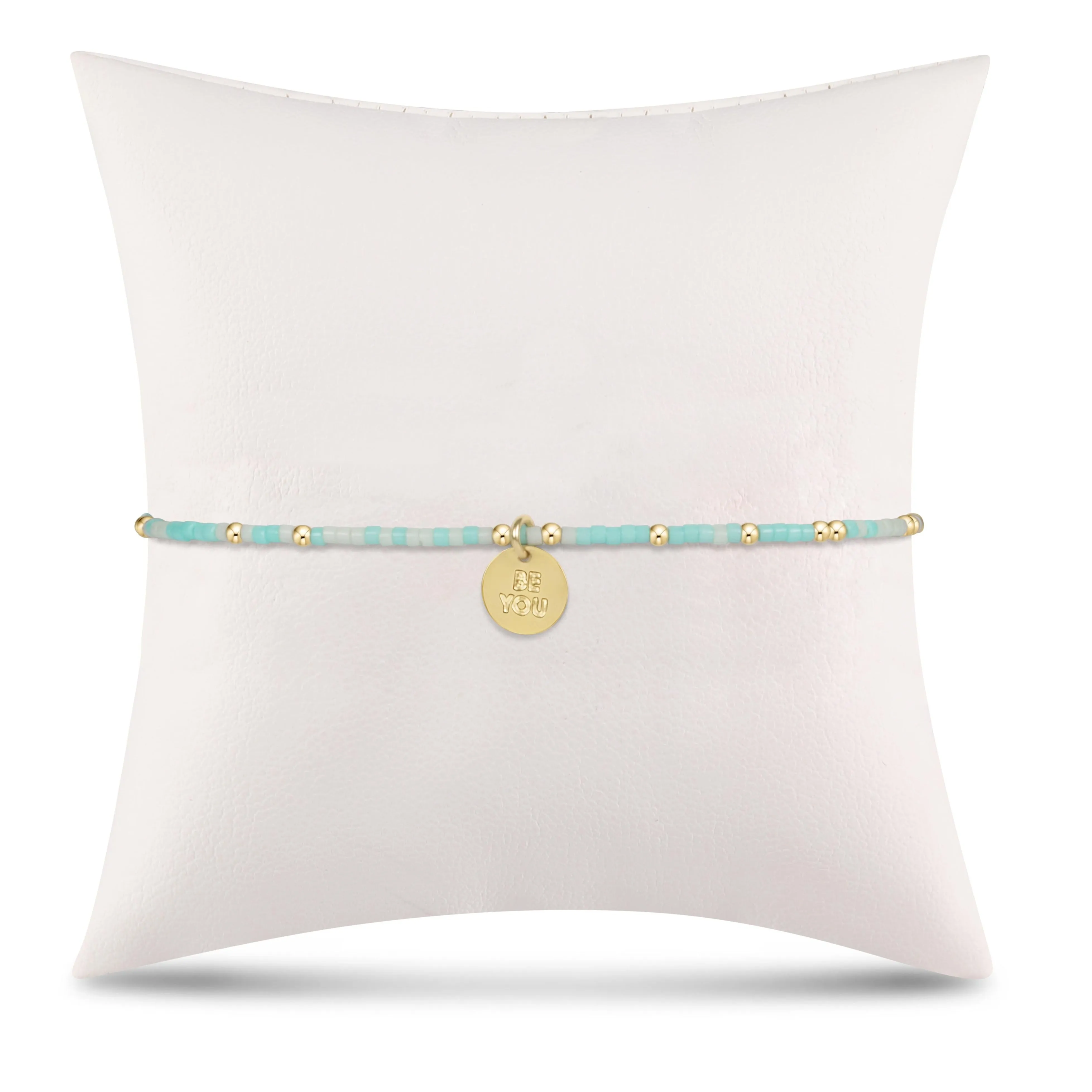 egirl Hope Unwritten Bracelet- What I Mint to Say- be you. Small Gold disc sold by enewton