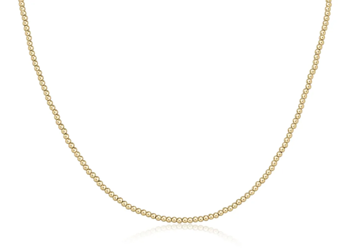 Choker Classic Gold 2.5mm Bead sold by enewton