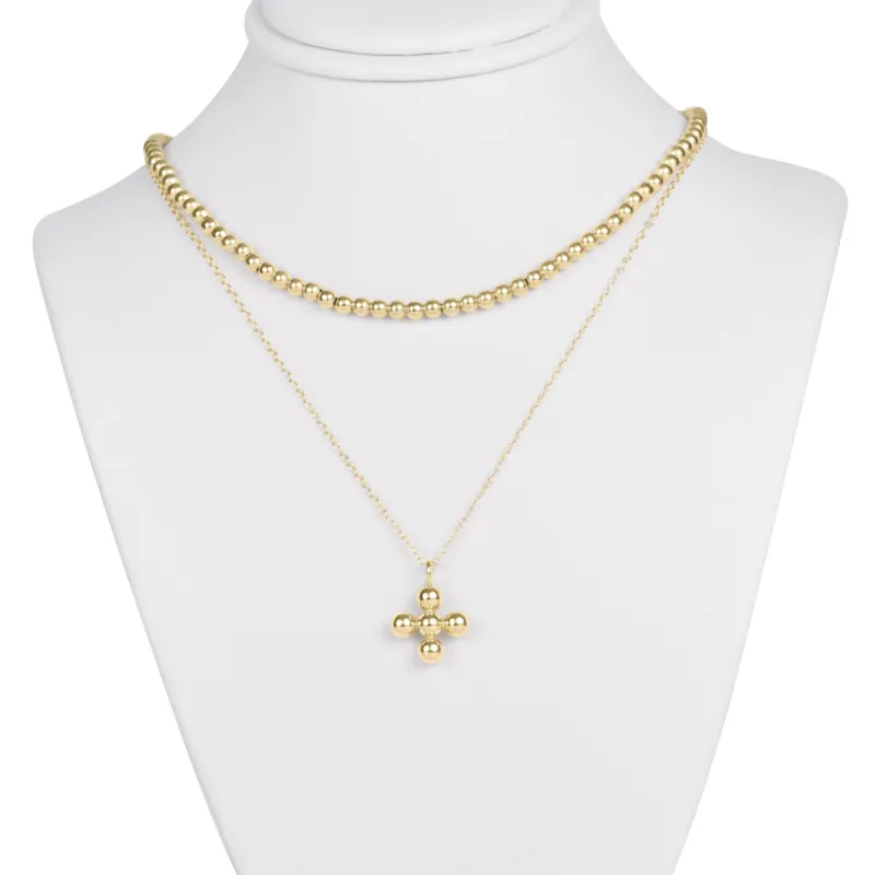 Classic Beaded Signature Cross Layers sold by enewton