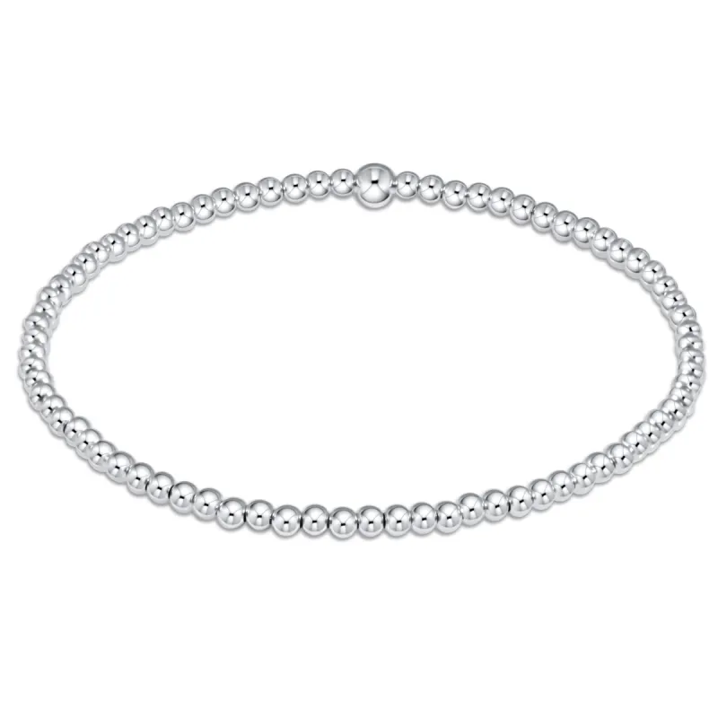 Classic Sterling 2.5mm Bead Bracelet sold by enewton