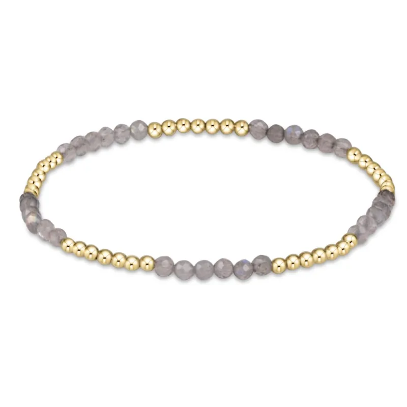 Blissful Pattern 2.5mm Bead Bracelet - Labradorite sold by enewton
