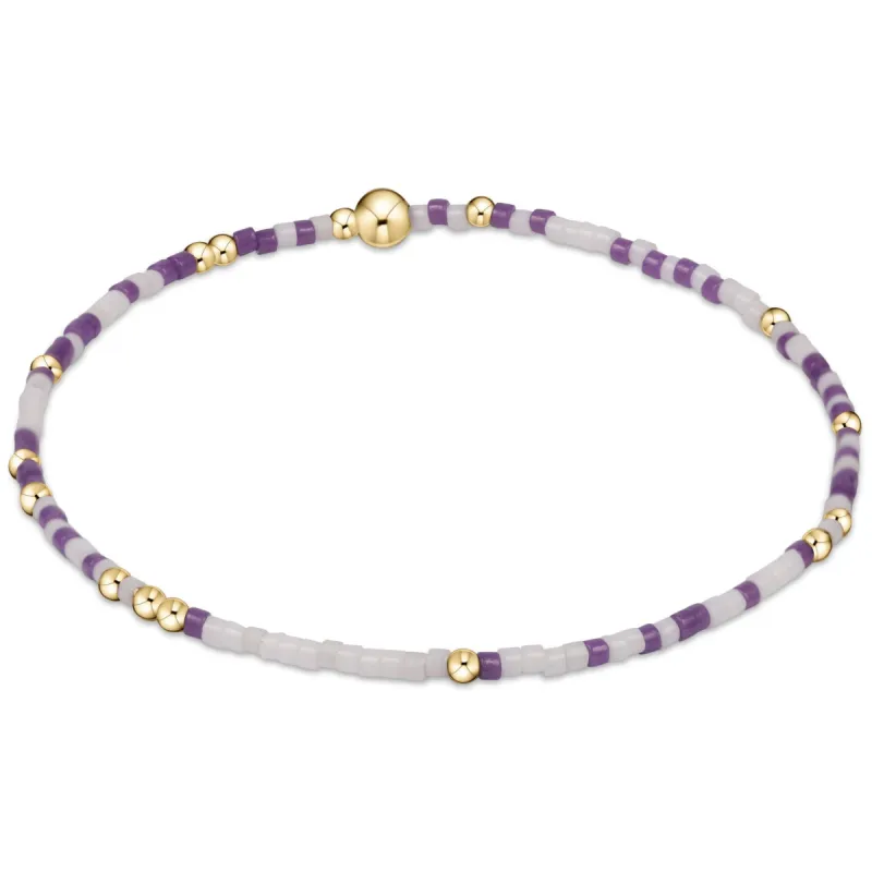 Gameday Hope Unwritten Bracelet - Purple-White sold by enewton