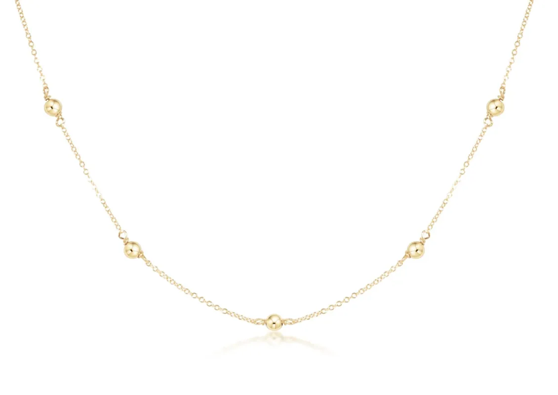 Choker Simplicity Chain Gold - Classic 4mm Gold sold by enewton