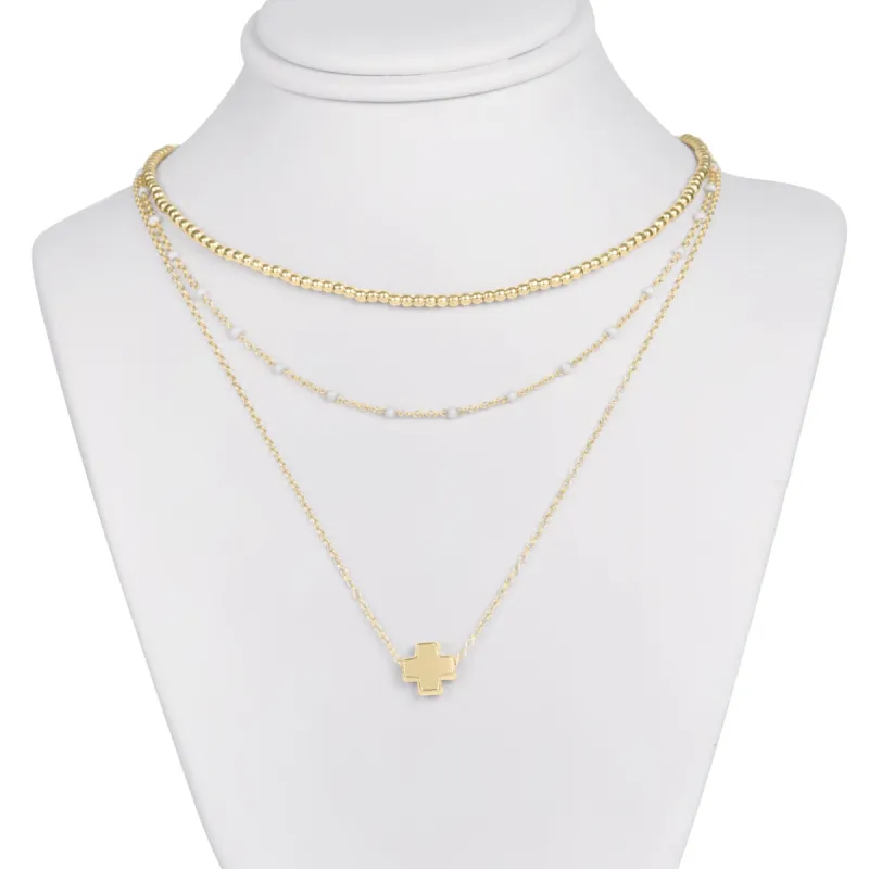 Classic Simplicity Pearl Signature Cross Layers sold by enewton