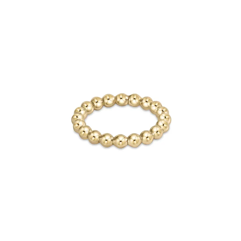 classic gold 3mm bead ring sold by enewton