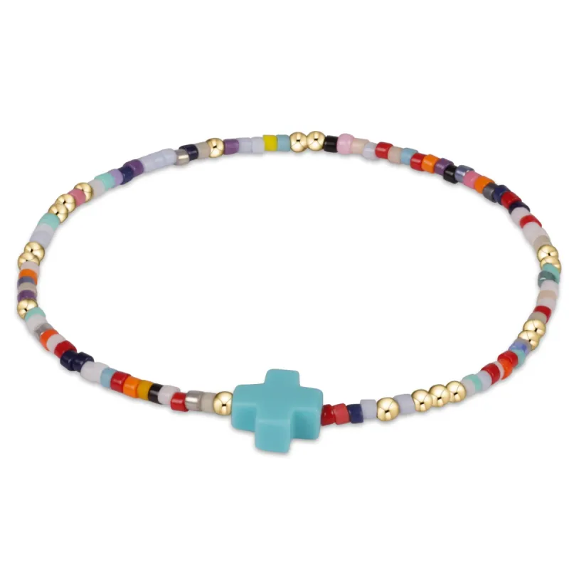 egirl Hope Unwritten Signature Cross Bracelet- Hot Mess sold by enewton