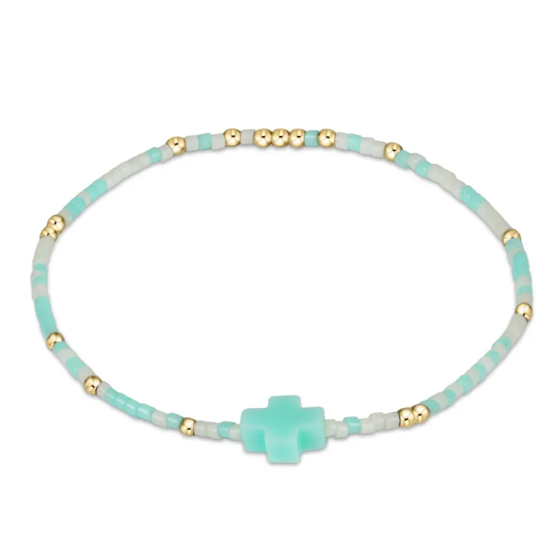 egirl Hope Unwritten Signature Cross Bracelet - What I Mint to Say sold by enewton
