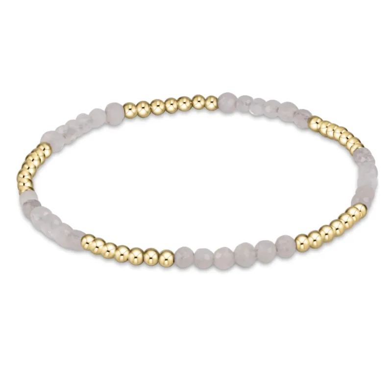 Blissful Pattern 2.5mm Bead Bracelet - Moonstone sold by enewton