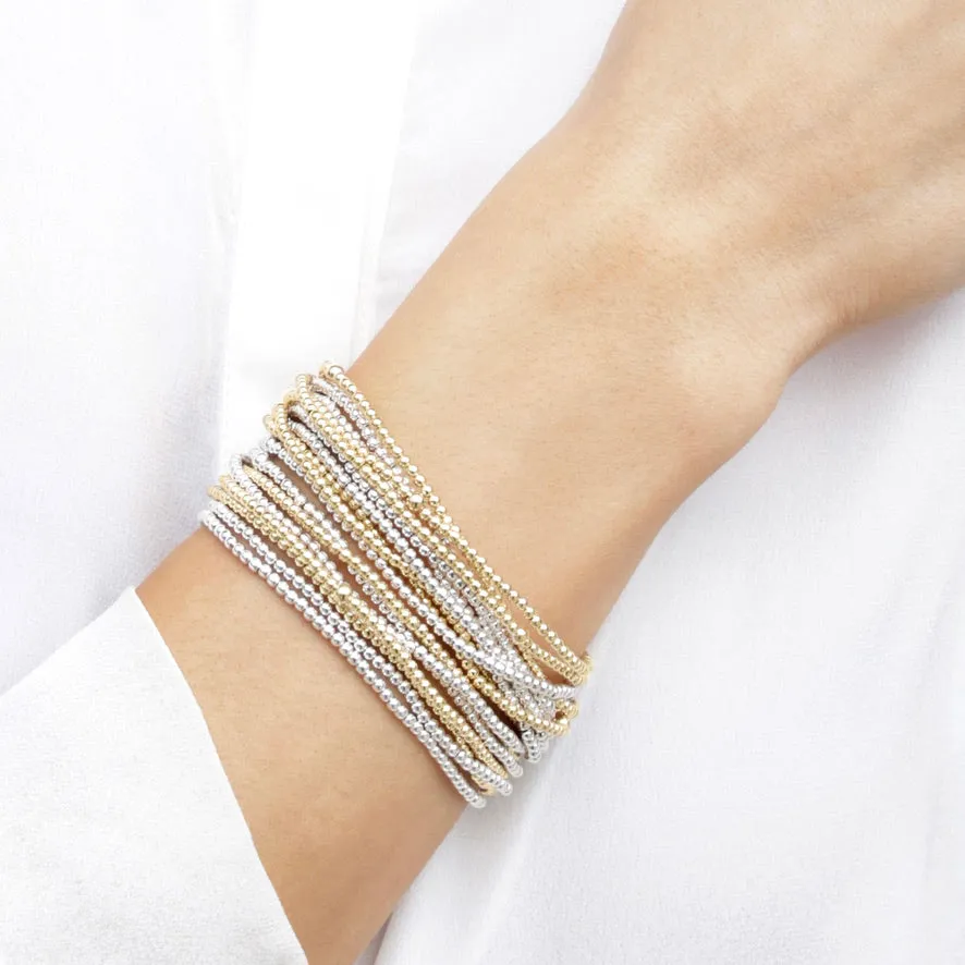 Classic Sterling 2mm Bead Bracelet sold by enewton product image thumbnail 3