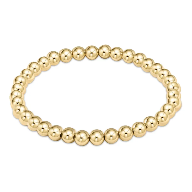 classic gold 5mm bead bracelet sold by enewton