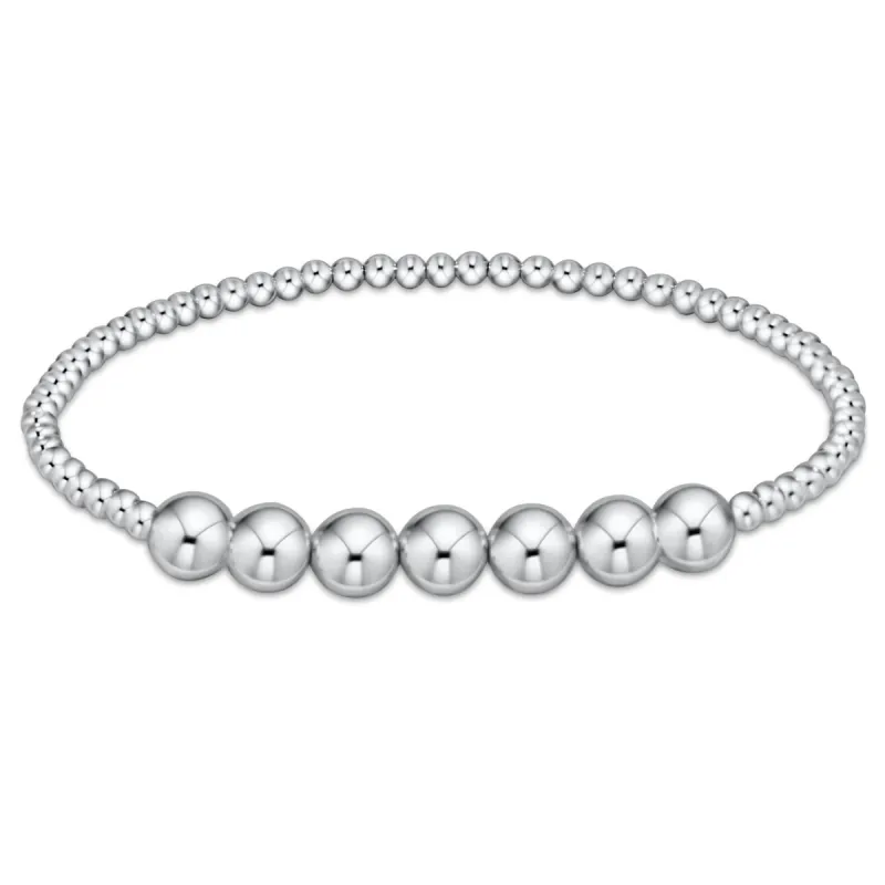 Classic Sterling Beaded Bliss 3mm Bead Bracelet - 6mm Sterling sold by enewton