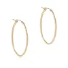 oval gold 2" hoop - textured sold by enewton