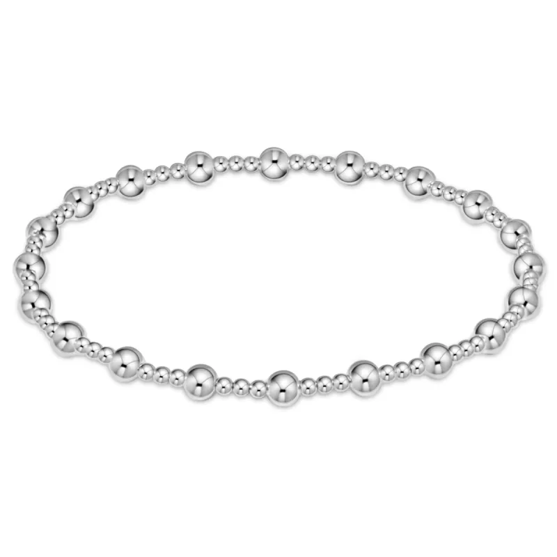 Classic Sincerity Pattern 4mm Bead Bracelet - Sterling sold by enewton