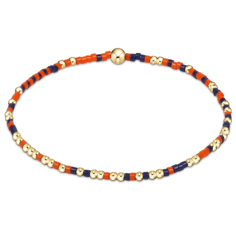 Gameday Hope Unwritten Bracelet - Bright Orange-Navy sold by enewton