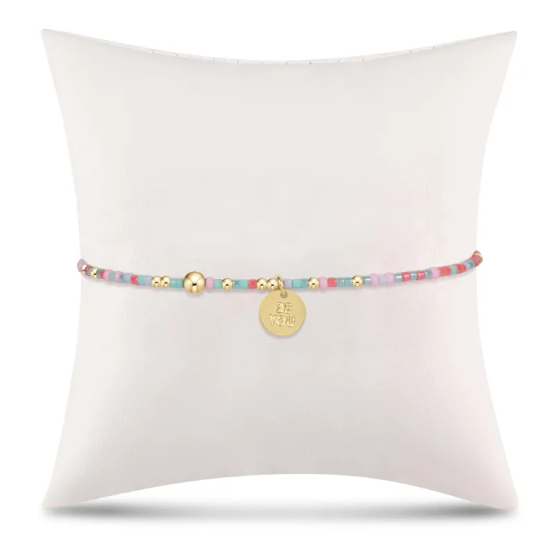 egirl Hope Unwritten Bracelet- Anything is Popsicle- be you. Small Gold Disc sold by enewton