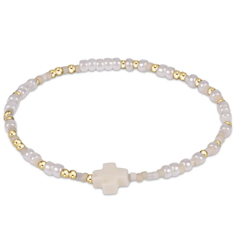 egirl Hope Unwritten Signature Cross Bracelet - Beauty and the Beach sold by enewton