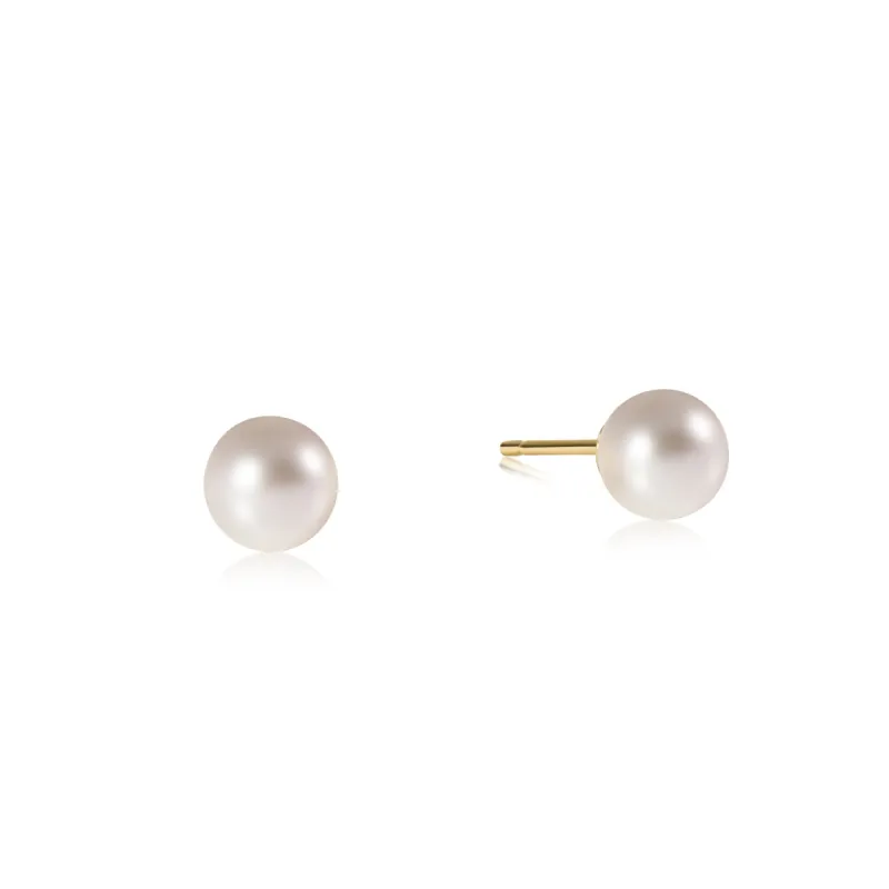 Classic 6mm Ball Stud - Pearl sold by enewton