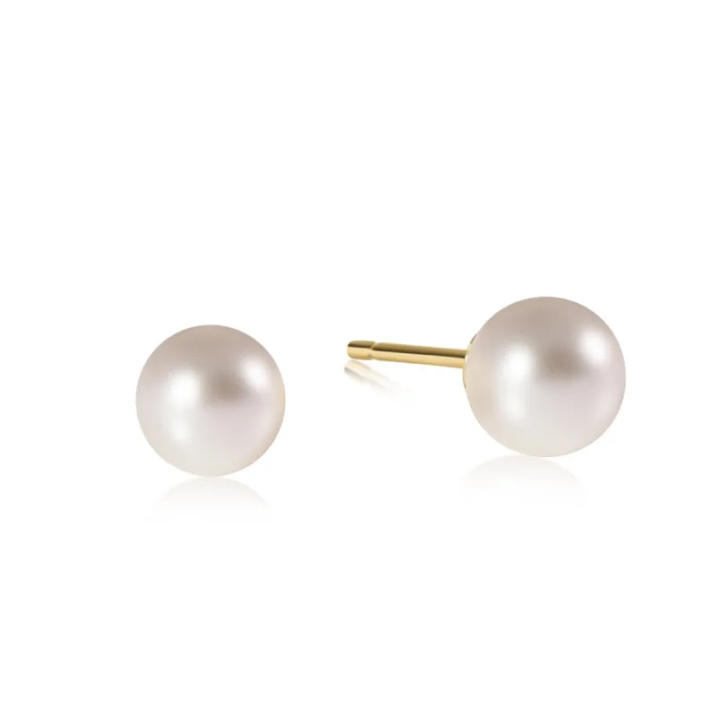 classic 8mm ball stud - pearl sold by enewton