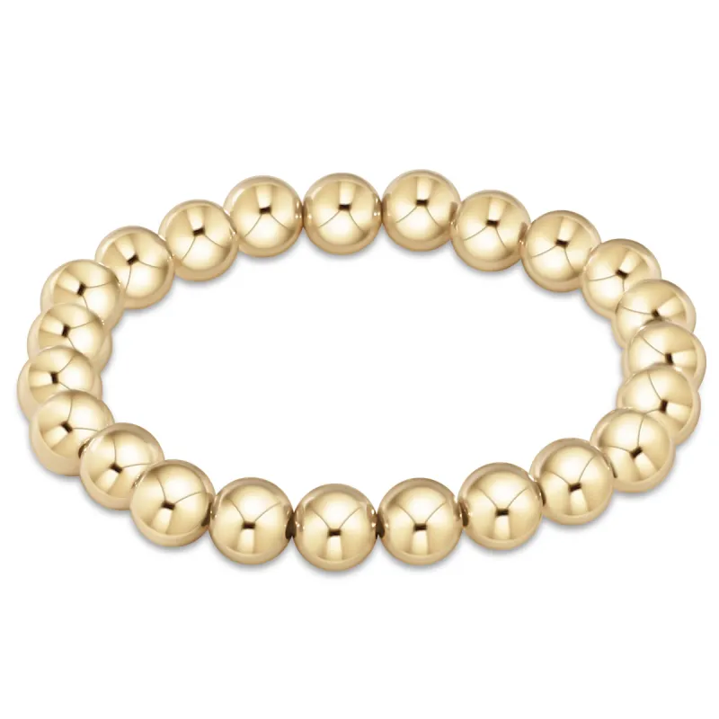 Classic Gold 8mm Bead Bracelet sold by enewton