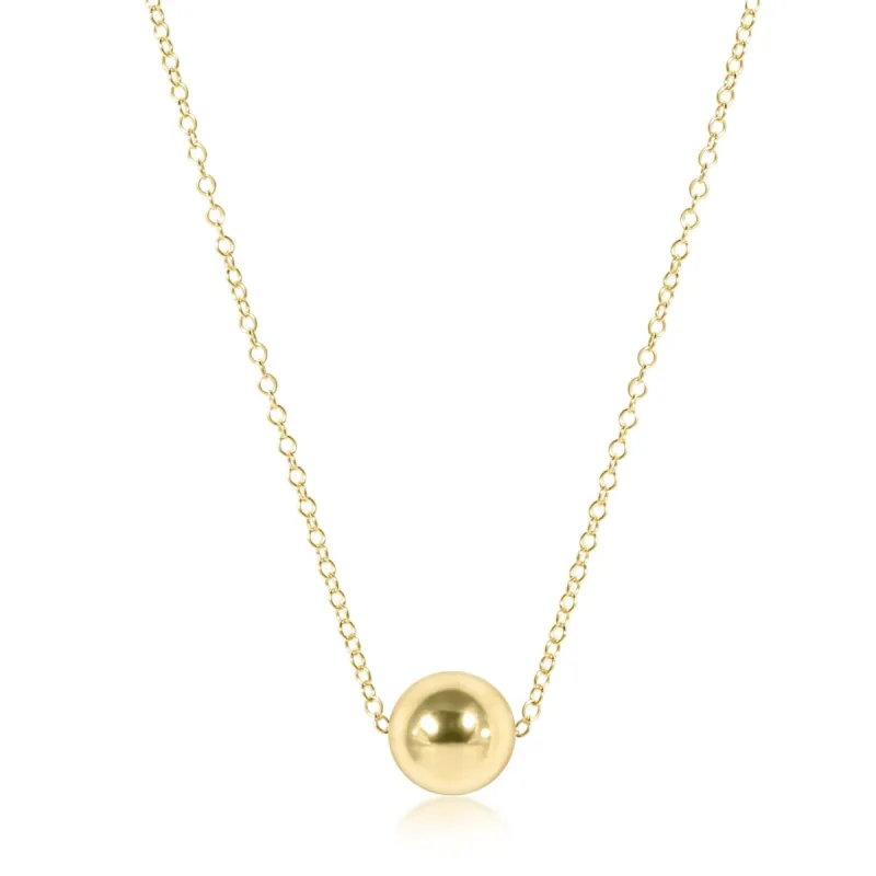 16" Necklace Gold - Classic 8mm Gold sold by enewton