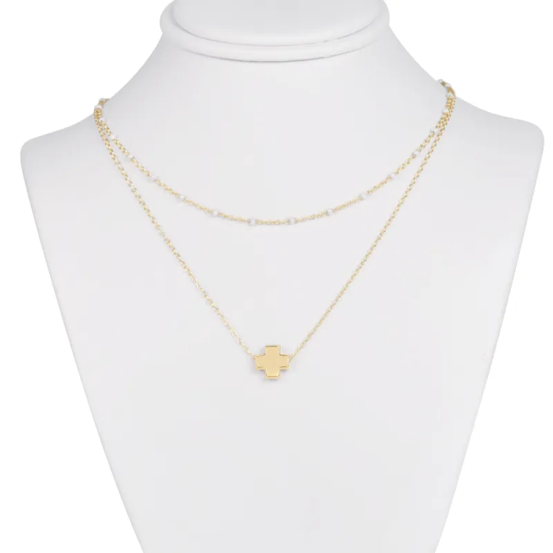 Simplicity Pearl Signature Cross Layers sold by enewton