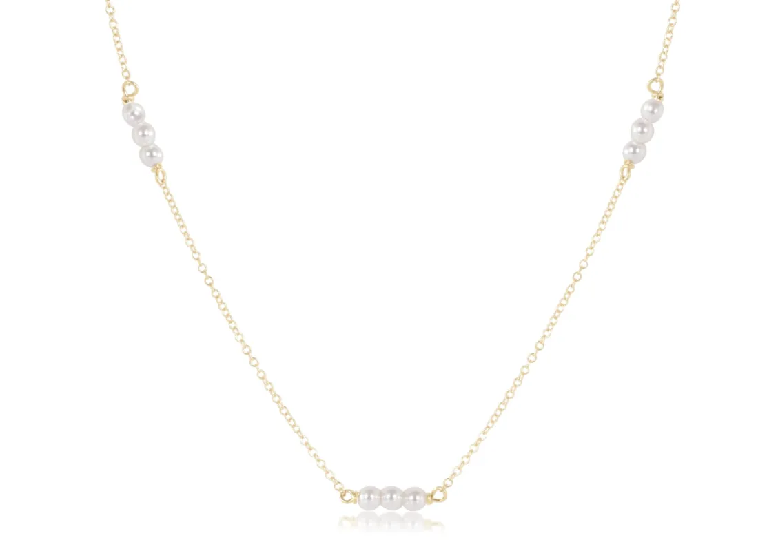 Choker Joy Simplicity Chain Gold - 3mm Pearl sold by enewton