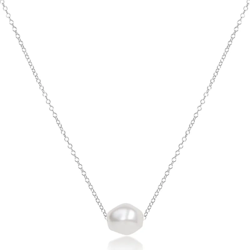 16" Necklace Sterling - Admire Pearl sold by enewton