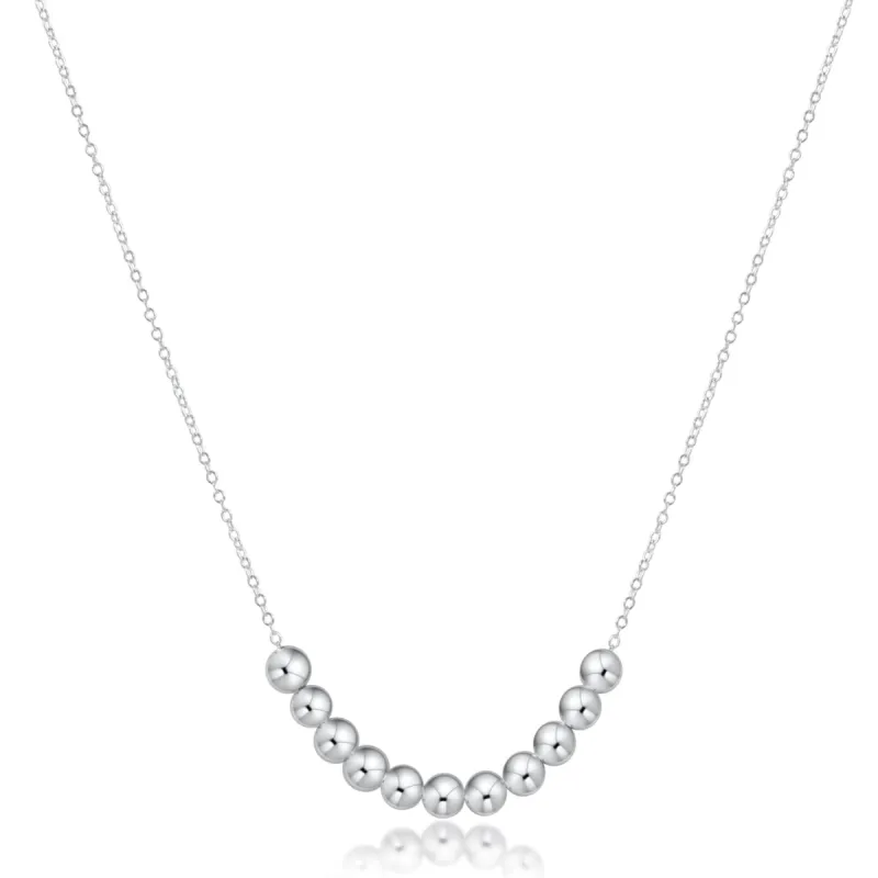 16" Necklace Sterling - Classic Beaded Bliss sold by enewton