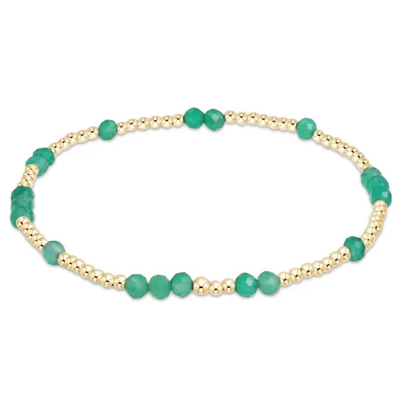 Hope Unwritten Gemstone Bracelet - Green Onyx sold by enewton