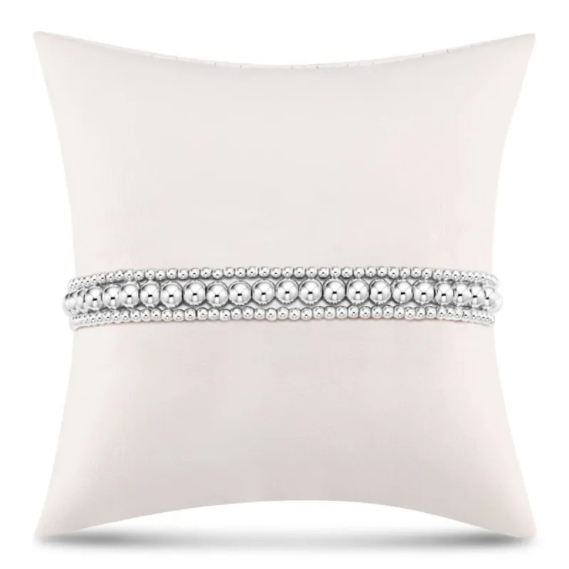 Simply Classic Sterling Stack - 4mm - Stack of 3 sold by enewton